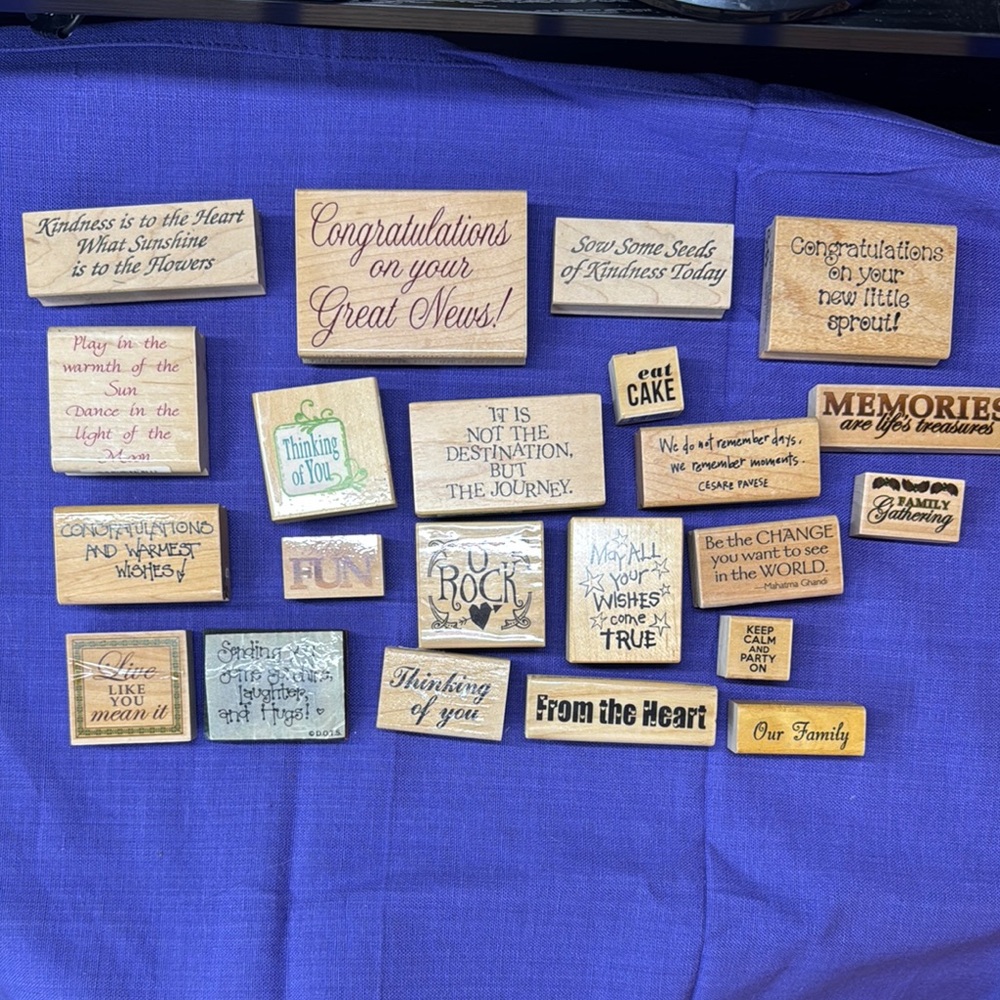 Assorted Wooden Inspirational Plaques
